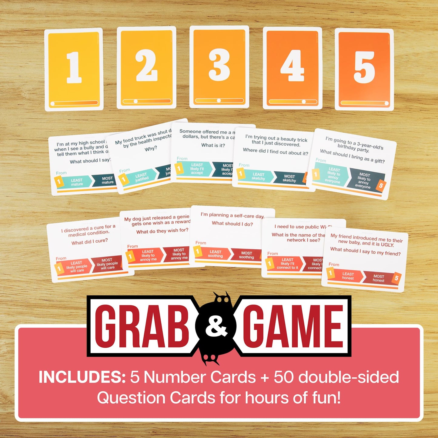 Exploding Kittens Card Game - That Escalated Quickly, Small, Red and Black, Model THES-IMP-8, Cardboard