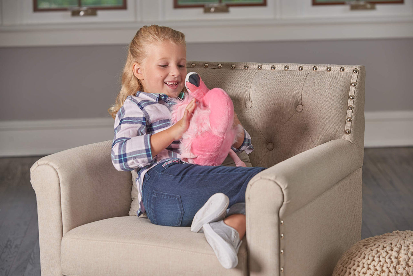 Wild Republic Flamingo Plush, Stuffed Animal, Plush Toy, Gifts For Kids, Cuddlekins 12 Inches