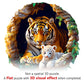 Wooden Puzzles for mature-themeds  Unique Animal Shaped mature-themeds Puzzle  Tiger Family Wooden Jigsaw Puzzles mature-themed  Challenging Creative Gifts Family Games 11.4 * 11.4in 200pcs