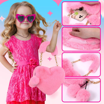 Golray Princess Gifts For Girls Toys Aged 4 5 6 7 8 9 10 Years Old, My First Purse With Pretend Play Accessories Handbag/Sunglasses/Diary/Water Bottle, Kid Teen Girl Stuff Birthday Toy