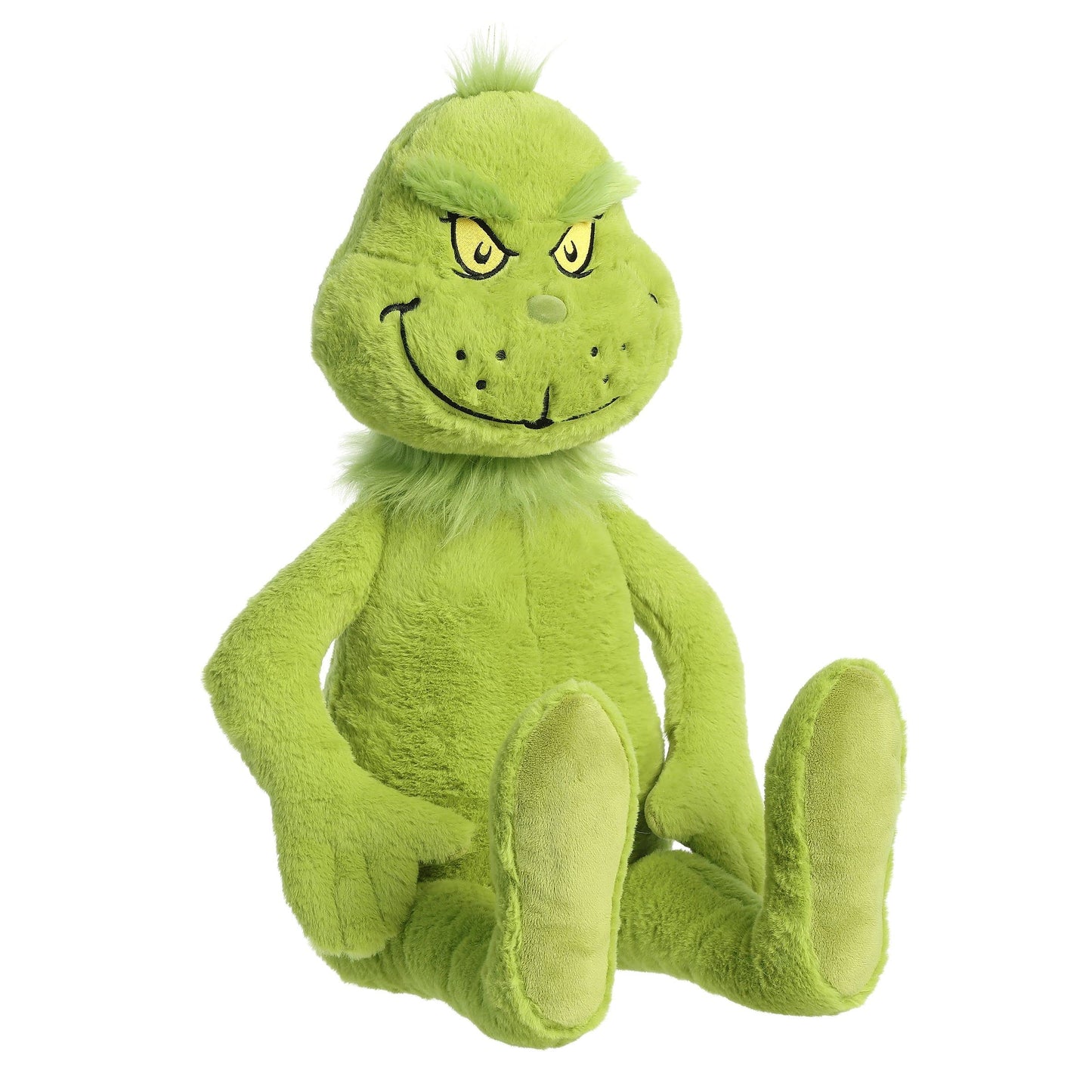 Aurora Whimsical Dr. Seuss Jumbo Grinch Stuffed Animal - Magical Storytelling - Officially Licensed - Green 33 Inches