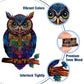 Wooden Puzzles for mature-themeds  Unique Shaped Animal Jigsaw Puzzles  Owl Wood Puzzles mature-themed  Birthday Gifts for mature-themed and Kids  300 Piece 17.13?11.22