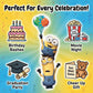Anagram Minions Stacker Balloon - 61" Rubber - Blue, Yellow, Orange, White - Model 10118429