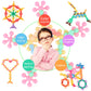 Tomyou 200 Pieces Building Blocks Kids Stem Toys Educational Discs Sets Interlocking Solid Plastic For Preschool Boys And Girls Aged 3+, Safe Material Creativity