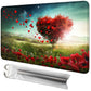 RWUTYTIUL Card Playmat 24 x 14 Inch with Tube Bag, Commander Deck Board MTG RPG CCG TCG Card Game Playing Desk Mat for Beginner,
