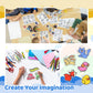 Petdcheb Shrink Paper Kit, 160 Pieces Art Craft Kit Including 25 Patterned Shrink Plastic Sheets, Keychain And Jewelry Accessori