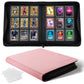 WITHYU Toploader Binder Holds 360 Top Loaders  9 Pocket Ringless Card Holder for 3 x 4 Rigid Cards  Trading Card Album with 20 Toploaders for Sports  TCG  MTG (Pink)
