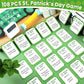 gisgfim St. Patrick's Day 5 Second Game 108 Simple Question Cards Digital Timer and 5 Second Hourglass Question Card Game for mature-themed Family Party Travel Night Sleepover Think Fast and Shout Out Answer