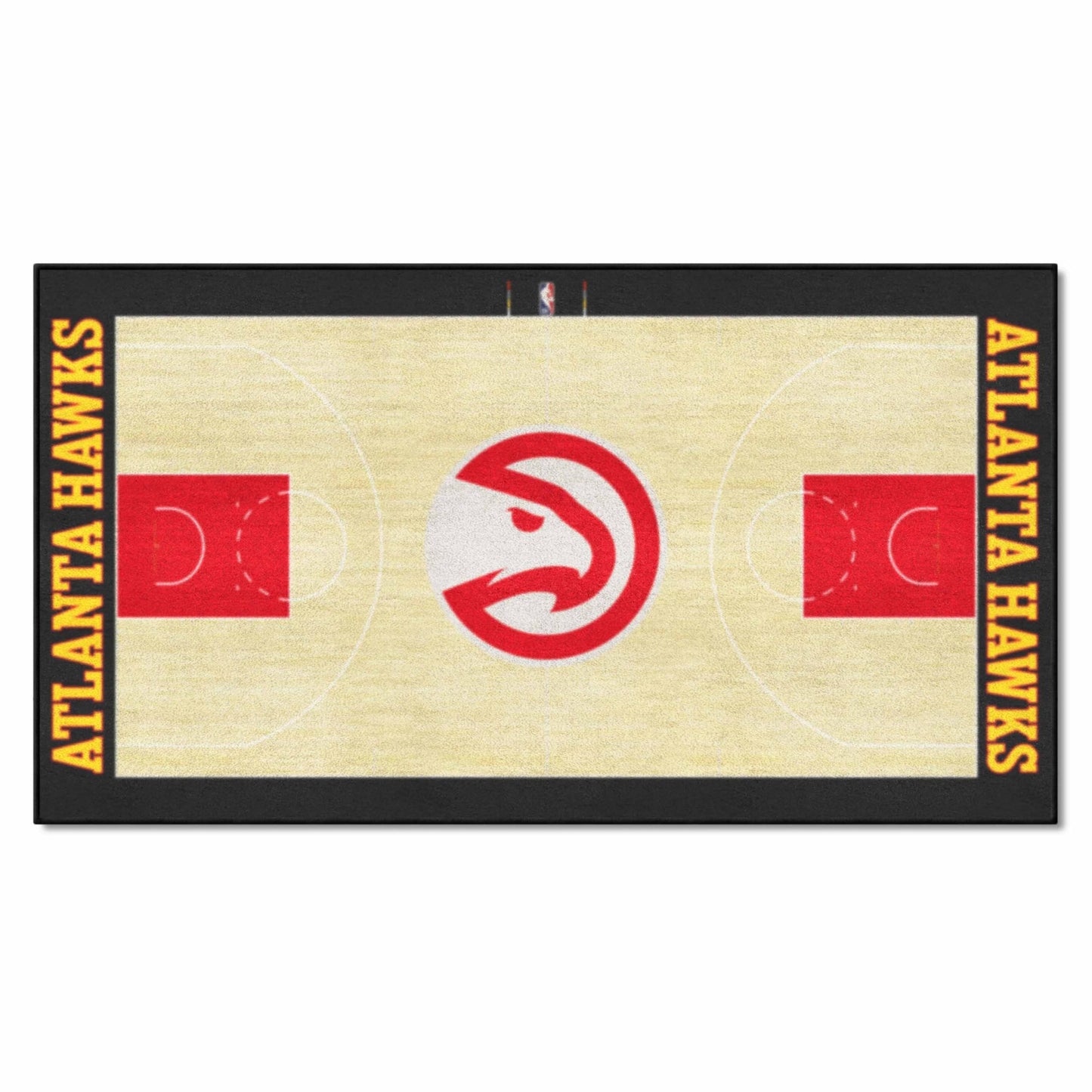 FANMATS 9197 Atlanta Hawks Large Court Runner Rug - 30in. x 54in.