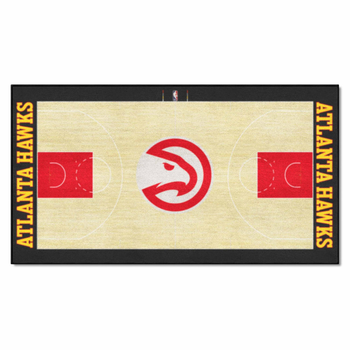 FANMATS 9197 Atlanta Hawks Large Court Runner Rug - 30in. x 54in.