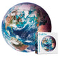 Antelope 1000 Piece Round Puzzle Bundle - Earth, Moon & Sun - Cardboard Space Jigsaw Puzzles