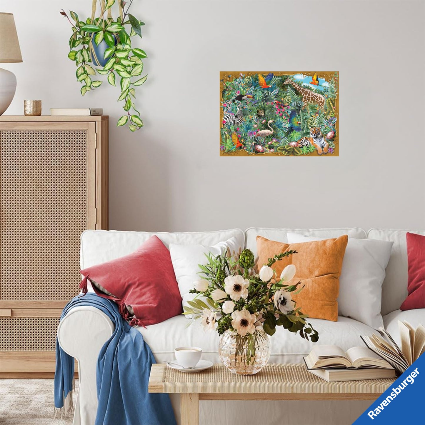 Ravensburger Exotic Escape Jigsaw Puzzle - 1000 Unique Pieces With Softclick Technology | Vibrant Jungle Imagery | Durable, Glar