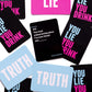 DSS Games You Lie You Drink Party Game - Medium Pink Cardstock, Model 859575007330