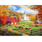 300 Piece Puzzles Jigsaw Puzzles 300 Pieces for mature-themeds Farm Cow Puzzles for Kids Ages 8-10 mature-themed Puzzle Challenge Game Gift Toy for Puzzle Enthusiasts Home Decor Gift Toy 20.5x15IN