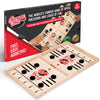 Bungee Table Fast Sling Puck Game - Xl Size - Test Your Speed And Accuracy With This Fast-Paced Wooden Air Hockey Board Game - F