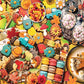 White Mountain Fall Treats Thanksgiving Puzzles 1000 Pieces Jigsaw Puzzle for Fall and Autumn