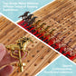 Wahartoly Large Luxury Thickened Wood Foldable Horse Race Board Game Finish LINE Game with 11 Metal Model Horses 2 Sets of Dice