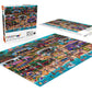 Buffalo Games Pun Fuzzles Hawaiian Food Truck Festival 300-Piece Jigsaw Puzzle - Large Multicolor - Challenging Fun for Game Nights