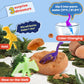 Zippytots Dino Eggs Excavation Dig Kit-12 Unique Dinosaur Eggs With Educational Learning Cards -Easter Eggs Stem Science Activit