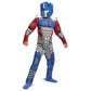 Disguise Optimus Prime Costume, Muscle Transformer Costumes For Boys, Padded Character Jumpsuit, Kids Size Large (10-12) Blue & Red