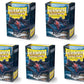 5 Packs Dragon Shield Matte Black Standard Size 100 Ct Card Sleeves Value Bundle!