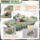 Maozyhomie 1:72 U.S Army Tank And Army Men Military Toys, 2Pc Us Tank-3 Models With 10Pc Toy Soldiers, Olive Drab Green Toys Pla