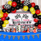 Irenare Car Birthday Party Supplies Racing Party Decorations Road Tablecloth Racetrack Table Runner Table Covers For Kids Boy Car Theme Birthday Party, 54 X 108 Inch (Blue Style,3 Sheets)