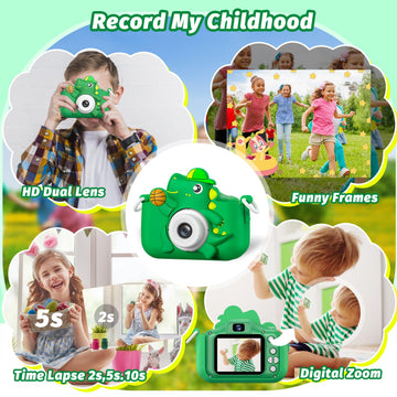 Kids Camera Toy, Masterbee Dinosaur Toys Camera For Kids Age 3-12, Christmas/Birthday Gifts For Boys And Girls, 1080P Hd Kids Di