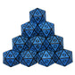 Smartdealspro 10-Pack Retro 26Mm Large 20 Sided Dice D20 Polyhedral Dice For Dnd Rpg Mtg Table Game(Retro Blue)