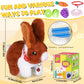 Stuffed Bunny Toys For Kids With Fruit And Vegetable Toys, Hopping Toy Rabbit That Wiggling Ears And Nose, Electronic Bunny Stuffed Animal, Perfect Birthdays, Christmas And Easter Gifts For Kids 3-7
