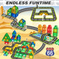 Magnetic Tiles Route 66 Road Set,Magnet Building Blocks For Kids Toys, Creative Construction Toys For Boys & Girls Ages 3-5 4-8