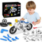 Ferthor Fun Erector Set Motorcycle Stem Building Projects Toys for Kids 8 9 10 11 12+ Year Old Metal Building Construction Model kit  5 in 1 Motobike Building Blocks Steam Educational Toys(139PCS)