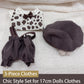 Clothes for 17cm Dolls 2 Set  Cute Hat & Outfit Set for Dolls  Adorable Dress-Up Accessories for Doll