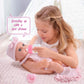 Dotvosy 12 Inch Realistic Adoption Girl Baby Doll Playset With Knit Clothes And Accessories Includes Pacifier,Blanket,Feeding Bo