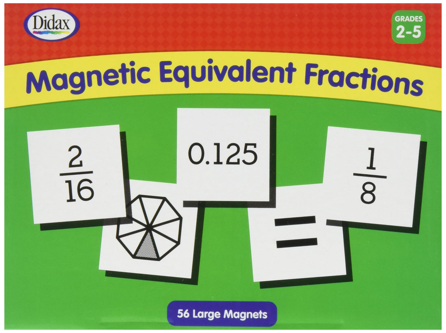Didax Educational Resources Magnetic Equivalent Fractions, White