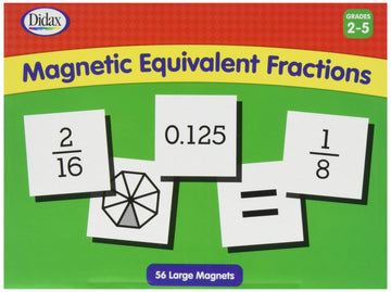 Didax Educational Resources Magnetic Equivalent Fractions, White