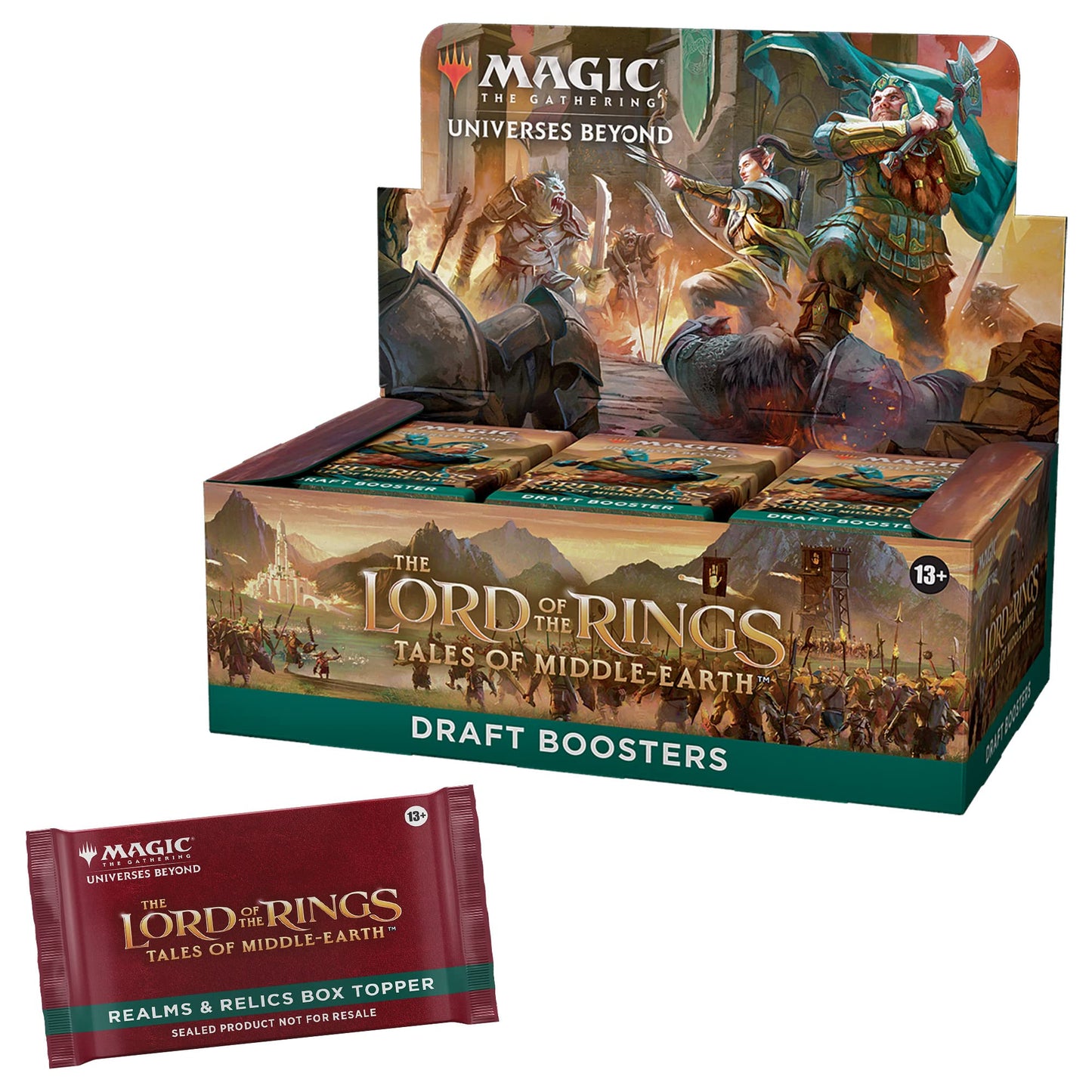 Magic: The Gathering The Lord Of The Rings: Tales Of Middle-Earth Draft Booster Box - 36 Packs + 1 Box Topper Card