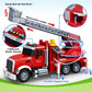 Kids Toys for 3 4 5 6 7 8 Years Old Boys, 15'' Large Fire Truck Toy, Friction Powered Fire Rescue Truck Vehicle Toy with Lights