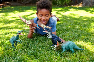Mattel Jurassic World Dominion Roar Strikers Pternanodon Dinosaur Toy With Flying Bite Attack & Sound, Plus Downloadable App & Ar