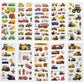 24 Sheets(400+) Car 3D Puffy Stickers For Toddlers Kids, Bulk Preschool Sticker Sheets For Reward, Craft, Scrapbooking