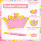 Lewtemi Pink Princess Piñata For Girls With Stick Blindfold And Confetti Crown Piñata For Princess Party Decorations, Photo Prop, Birthday, Funny Anniversary