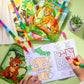 Benlouis 24 Pcs Jungle Safari Animals Mini Coloring Books Safari Zoo Lion Party Favors Small Activity Books Bulk For Kids Wild A