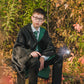 Champwe Light Up Magic Wizard Wand Rechargeable Illuminating Toy For Kids Witch Collection Cosplay Accessories With Spellbook And Gift Box (Foliage)