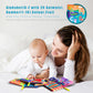 Aminfun Soft Cloth Baby Book Toy 0-6 Months, Baby Learning Book(Abc-Z,1-10,Colour,Fruit,4 Pack),Touch And Feel Crinkle Book Infants 6-18 Months,Early Educational Toy 0-3, Gift For Babies Infants