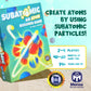 Genius Games Subatomic: Atom Building Game (2nd Edition) - Medium Cardboard - Educational Science Board Game for Teens & Adults