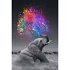 najiaxiaowu Classic Jigsaw Puzzle 1000 Pieces mature-themed Puzzle Wooden Puzzle Colorful Elephant DIY Modern Wall Art Picture Modern Art Home Decoration Creative Gifts 75X50Cm