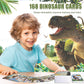 IKRUZZI Dinosaur Flash Cards Set - 168 Educational Cards, Multicolored, 4.92x3.58x2.40 inches, Collectible Trading Cards for Kids