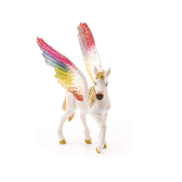 Schleich Bayala, Unicorn Toys, Unicorn Gifts For Girls And Boys 5-12 Years Old, Winged Rainbow Unicorn Foal Multicolor, Large