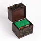 Kakapopotcg Elven Vault (Ancient Runes) Wood Deck And Counter Box Protector Sleeve Storage Trading Cards Tcg Mtg Magic Fab Ygo Edh Commander Box Fab Tcg Ptcg Dice Box