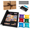 Tektalk 3000-Pc Jigsaw Puzzle Mat With 6 Felt Sorting Trays, Higher-Capacity Design, Roll-Up Mat In Delicate Packaging Box With Hand Pump, Storing For 3000, 2000, 1500, 1000, 500 Jigsaw Puzzle Pieces